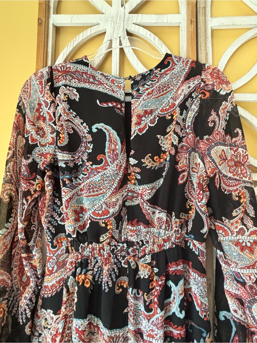 Anthropologie Dress Size 4 | Paisley Print Boho Flowy Maxi - Picture 9 of 15